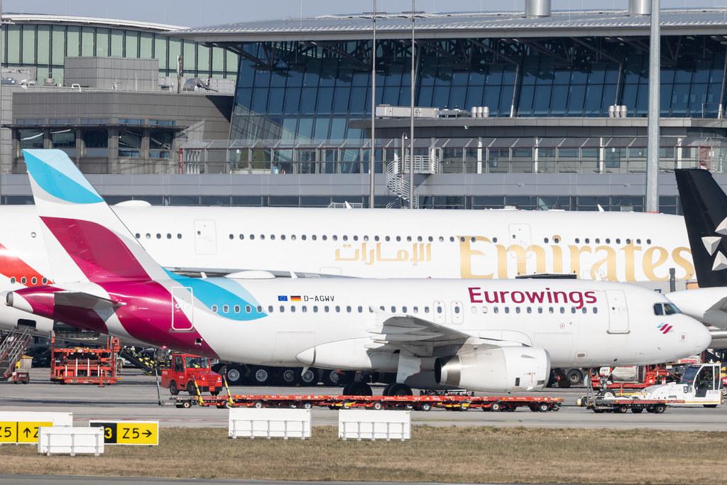Hamburg Airport: Eurowings (EW / EWG) |  Airbus A319-132 A319 | D-AGWV | MSN 5467