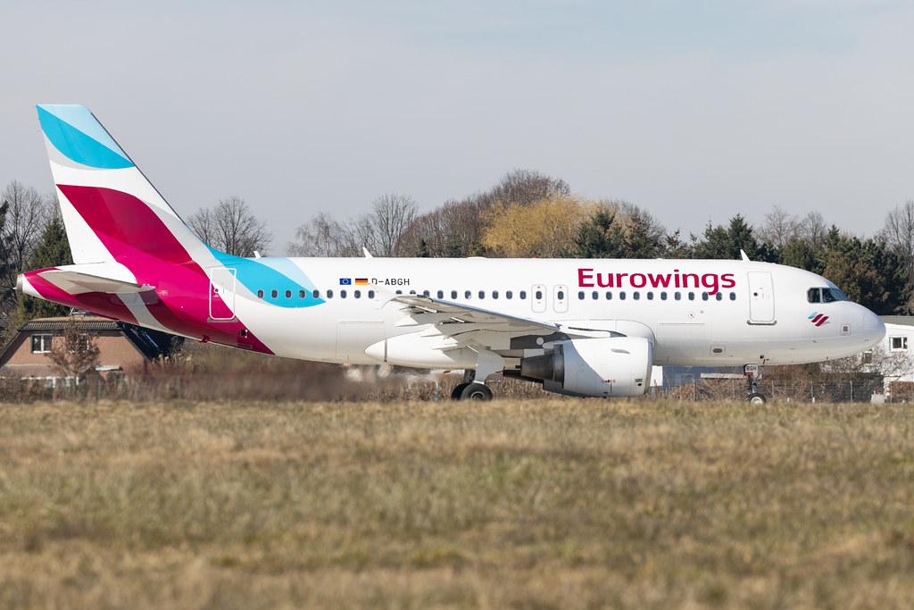 Hamburg Airport: Eurowings (EW / EWG) | Airbus A319-112 A319 | D-ABGH | MSN 3245