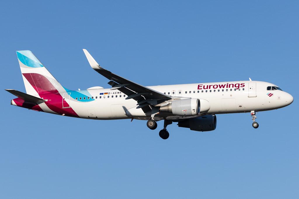 Hamburg Airport: Eurowings (EW / EWG) |  Airbus A320-214 A320 | D-AEWR | MSN 7412
