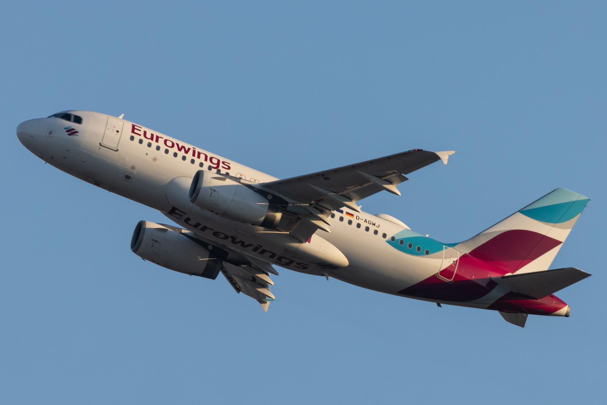 Hamburg Airport: Eurowings (EW / EWG) |  Airbus A319-132 A319 | D-AGWJ | MSN 3375