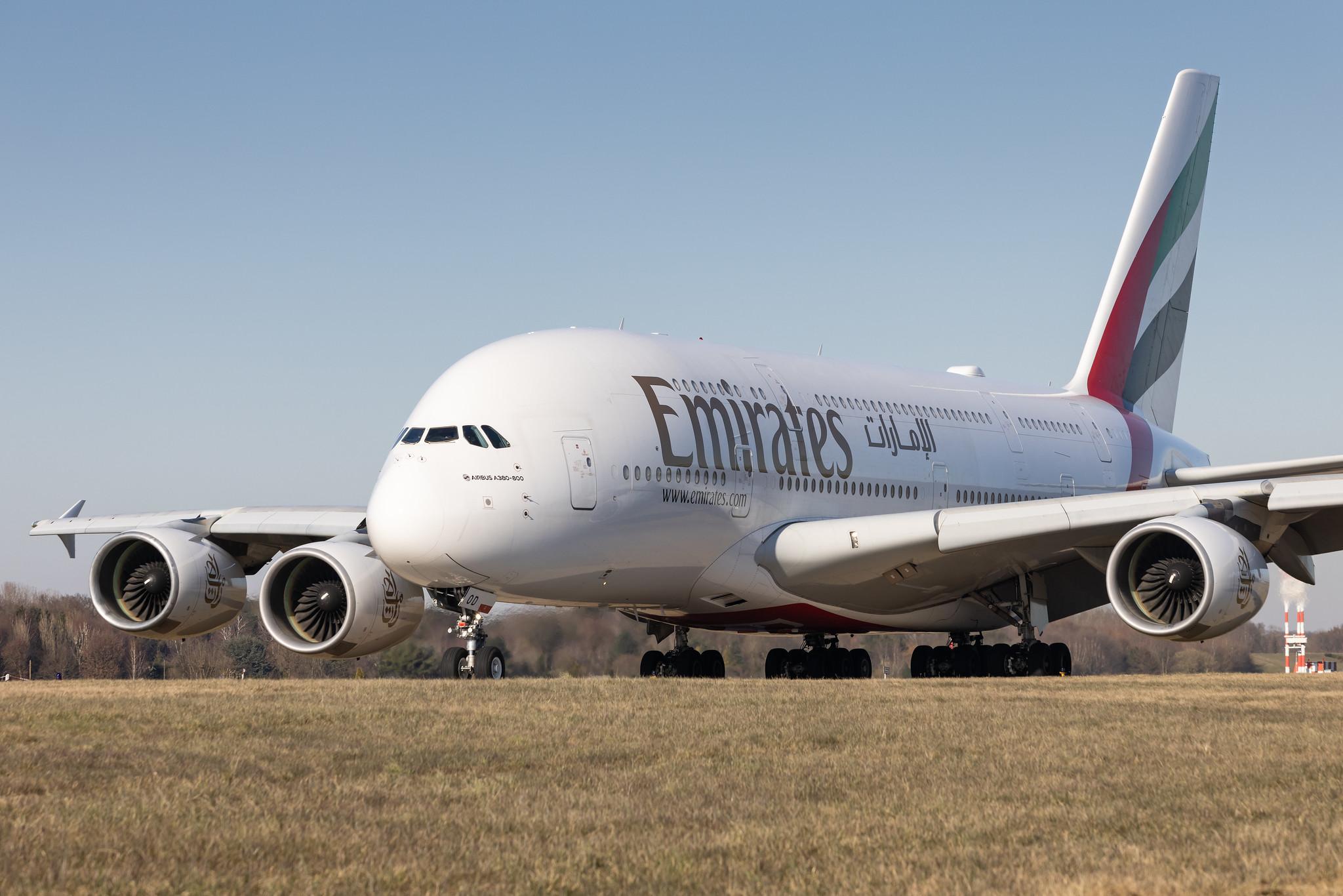 Hamburg Airport: Emirates (EK / UAE) |  Airbus A380-861 A388 | A6-EOD | MSN 168