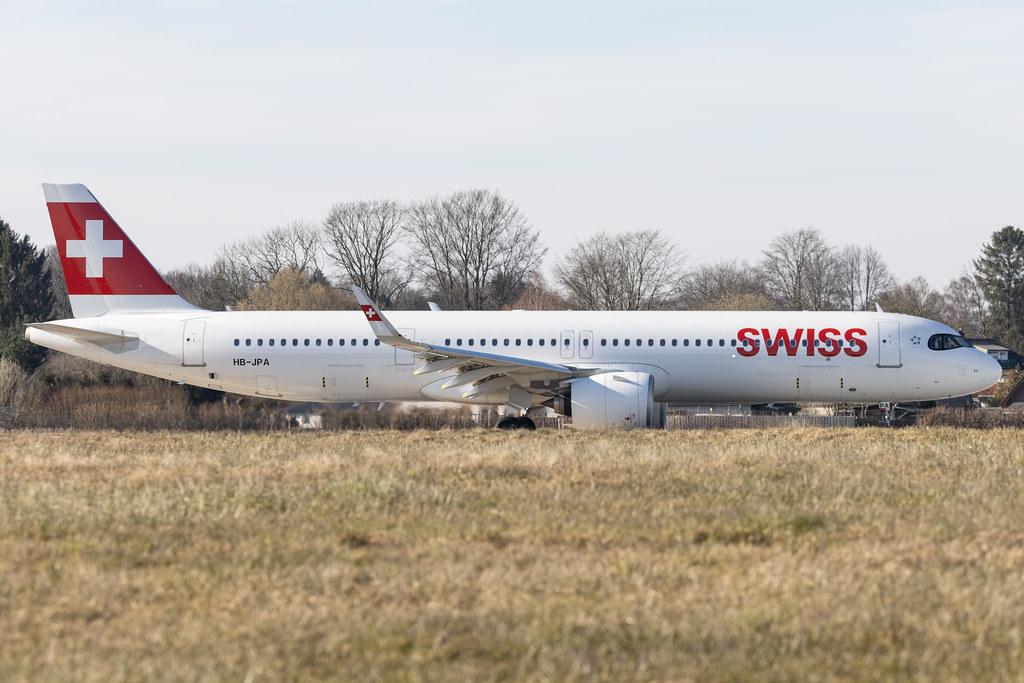 Hamburg Airport: Swiss (LX / SWR) |  Airbus A321-271NX A21N | HB-JPA | MSN 09417