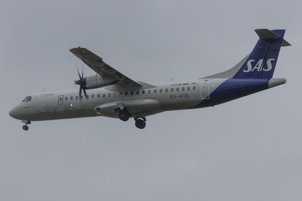 Hamburg Airport: SAS (SK / SAS) | Operator: Xfly |  ATR 72-600 AT76 | ES-ATE | MSN 1120