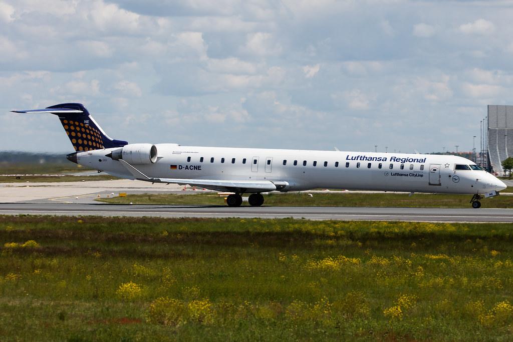 Frankfurt Airport: Lufthansa (LH / DLH) | Operator: Lufthansa CityLine |  Mitsubishi CRJ-900LR CRJ9 | D-ACNE | MSN 15241