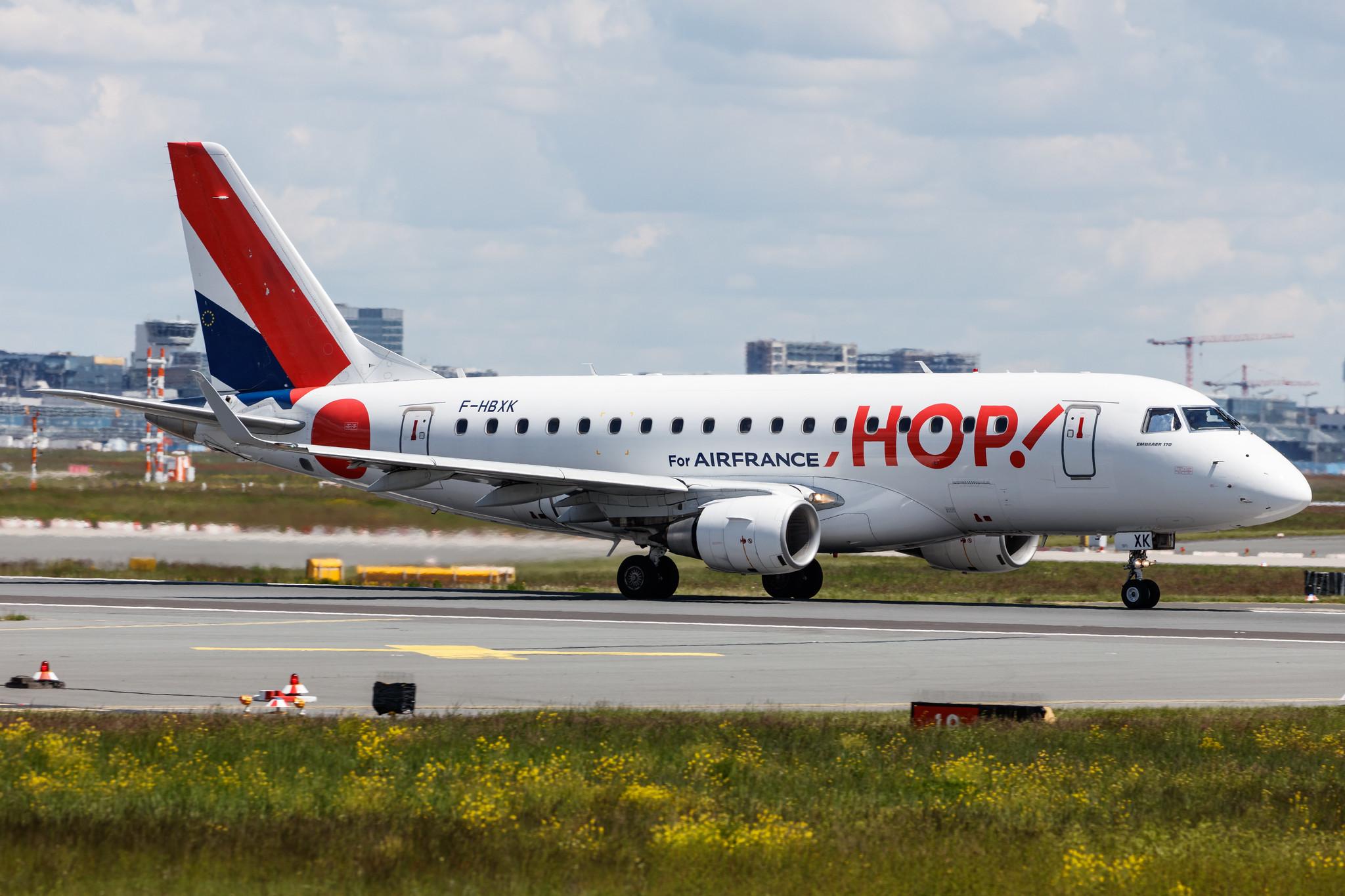 Frankfurt Airport: Air France (AF / AFR) | Operator: Air France Hop |  Embraer E170LR E170 | F-HBXK | MSN 17000008