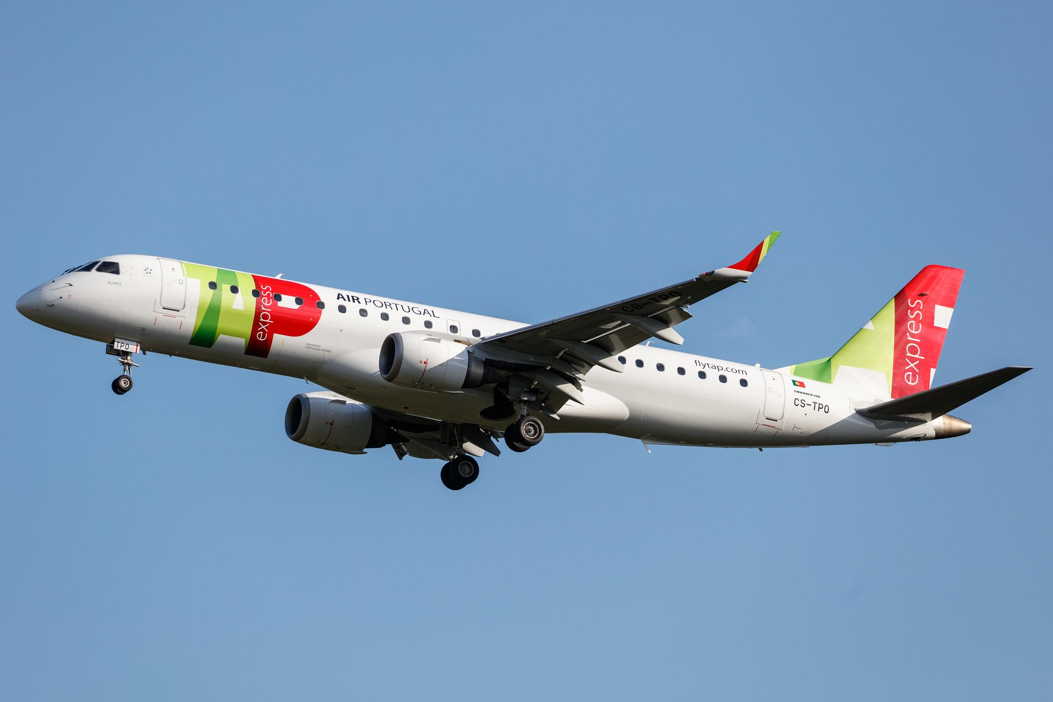 Frankfurt Airport: TAP Express (TP / TAP) | Operator: Portugália Airlines |  Embraer E190LR E190 | CS-TPO | MSN 19000432