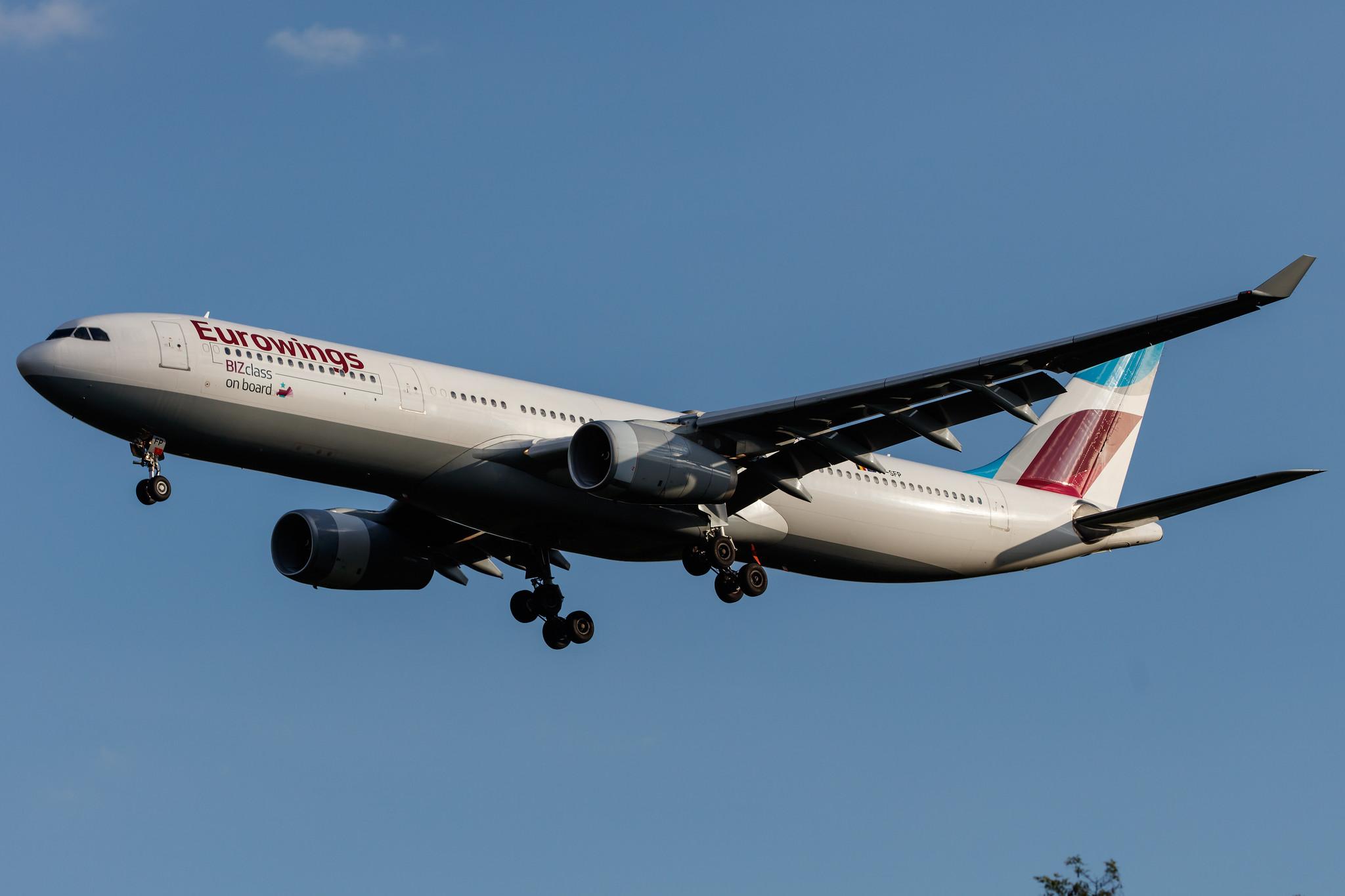 Frankfurt Airport: Eurowings (EW / EWG) | Operator: Brussels Airlines | Airbus A330-343 A333 | OO-SFP | MSN 0645