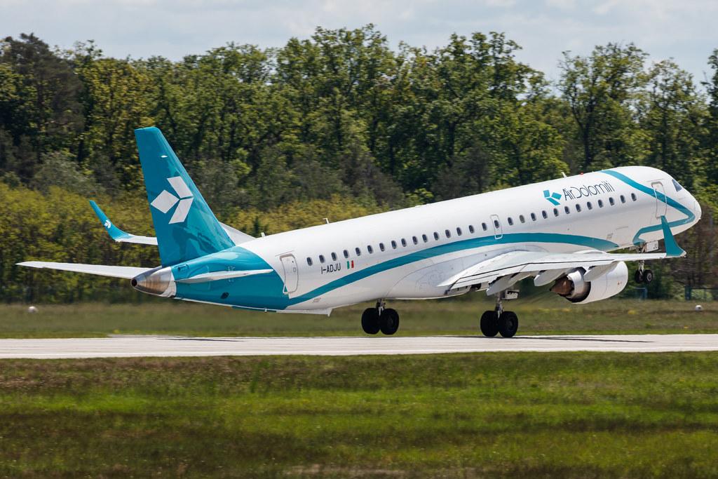 Frankfurt Airport: Air Dolomiti (EN / DLA) |  Embraer E195LR E195 | I-ADJU | MSN 19000290