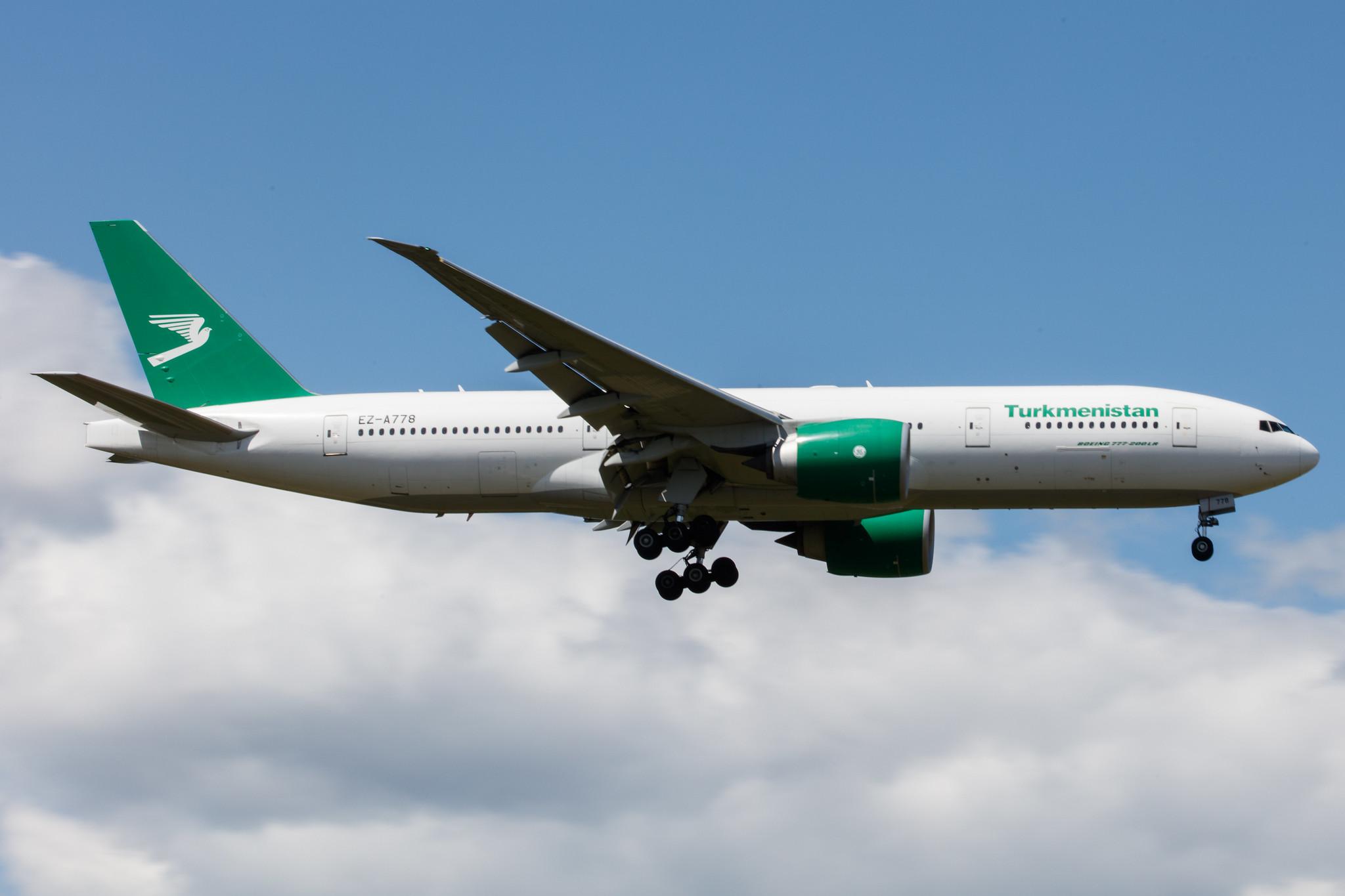 Frankfurt Airport: Turkmenistan Airlines (T5 / TUA) |  Boeing 777-22K(LR) B77L | EZ-A778 | MSN 42296