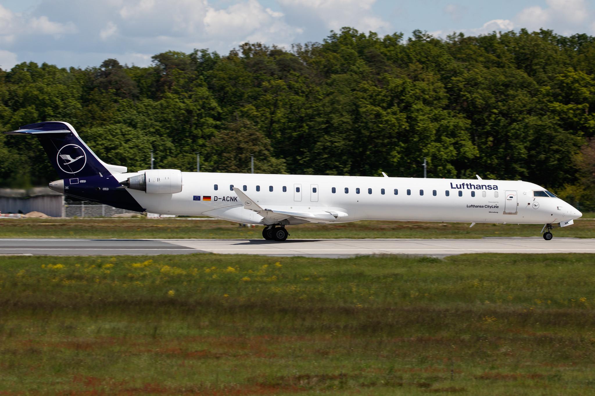 Frankfurt Airport: Lufthansa (LH / DLH) | Operator: Lufthansa CityLine |  Mitsubishi CRJ-900LR CRJ9 | D-ACNK | MSN 15251