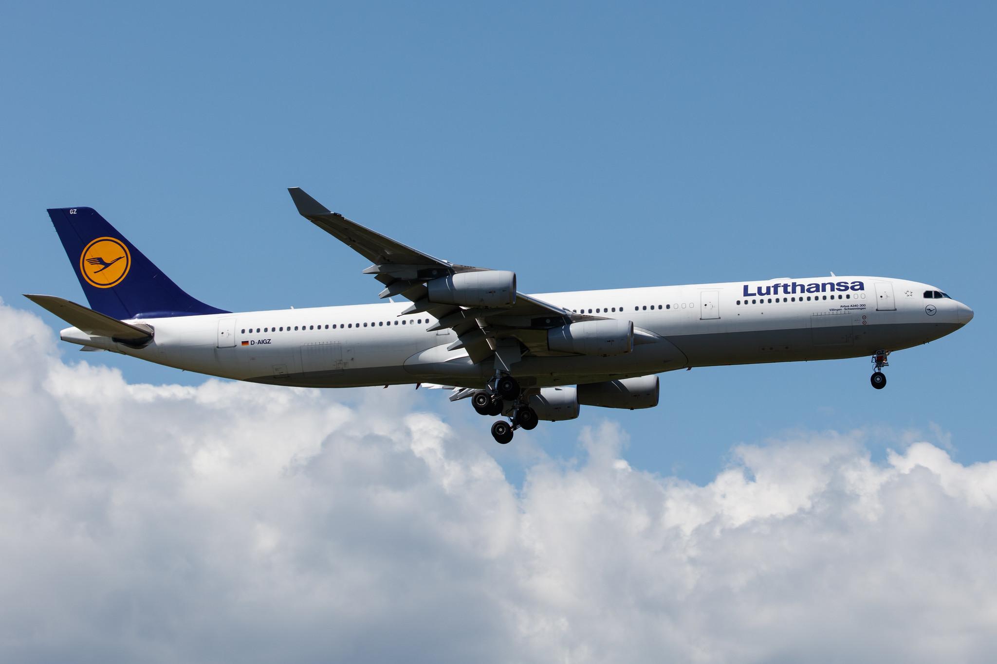 Frankfurt Airport: Lufthansa (LH / DLH) |  Airbus A340-313 A343 | D-AIGZ | MSN 0347