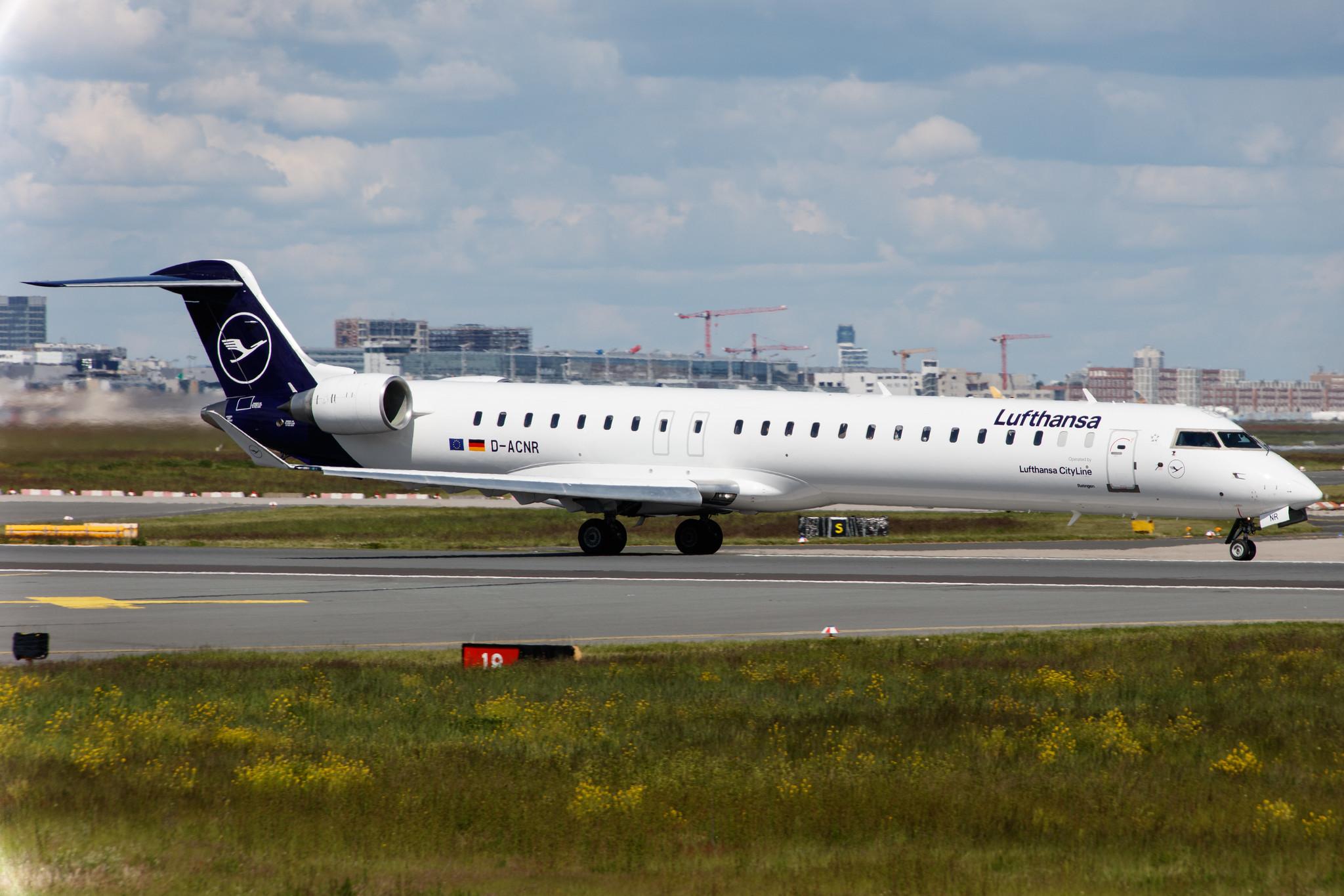 Frankfurt Airport: Lufthansa (LH / DLH) | Operator: Lufthansa CityLine |  Mitsubishi CRJ-900LR CRJ9 | D-ACNR | MSN 15263