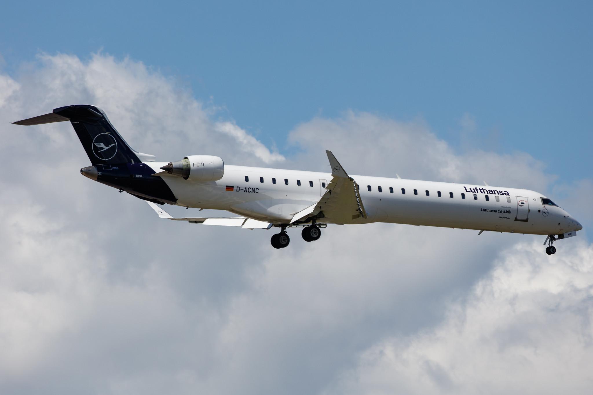 Frankfurt Airport: Lufthansa (LH / DLH) | Operator: Lufthansa CityLine |  Mitsubishi CRJ-900LR CRJ9 | D-ACNC | MSN 15236