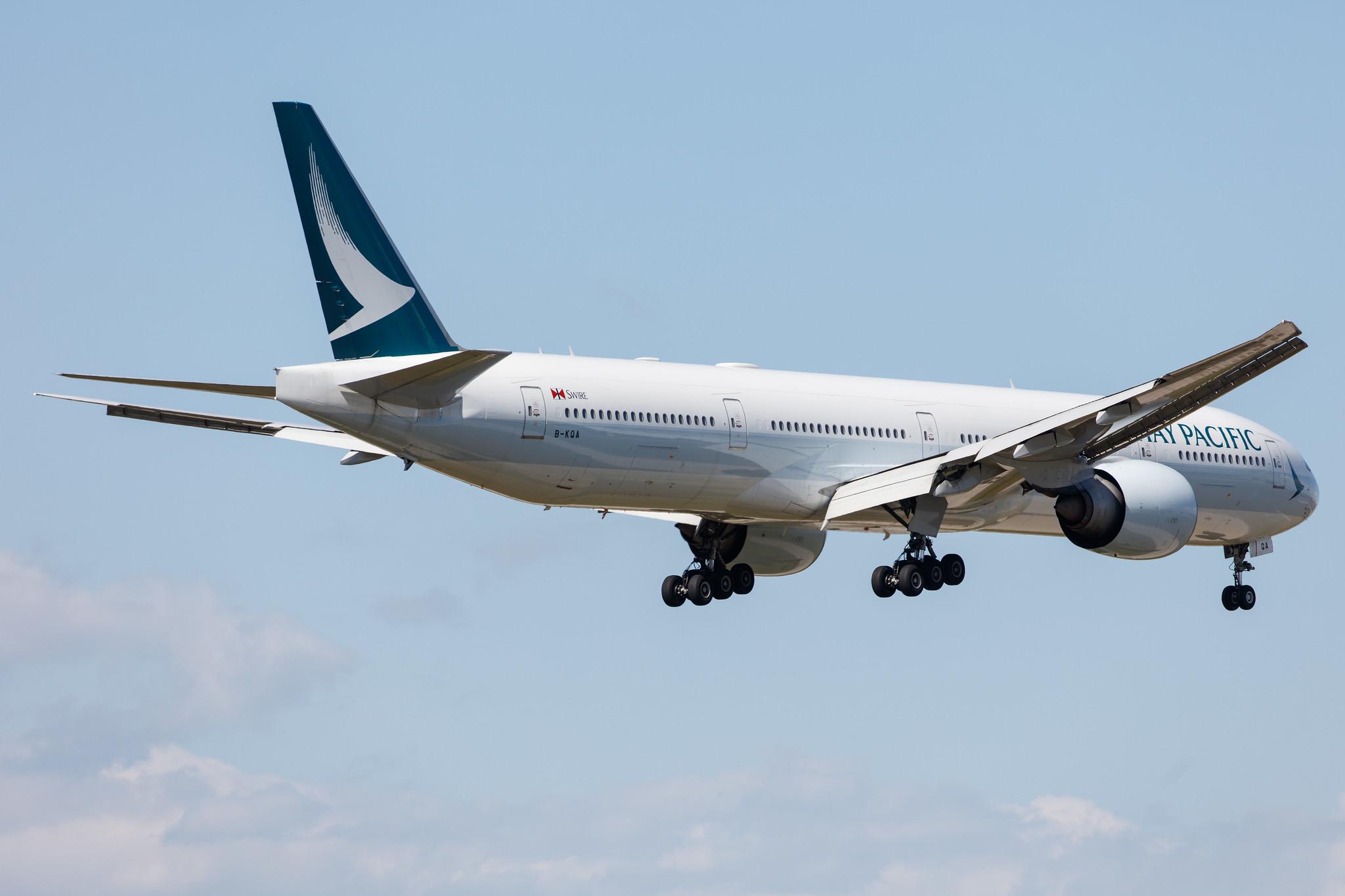 Frankfurt Airport: Cathay Pacific (CX / CPA) |  Boeing 777-367(ER) B77W | B-KQA | MSN 37898