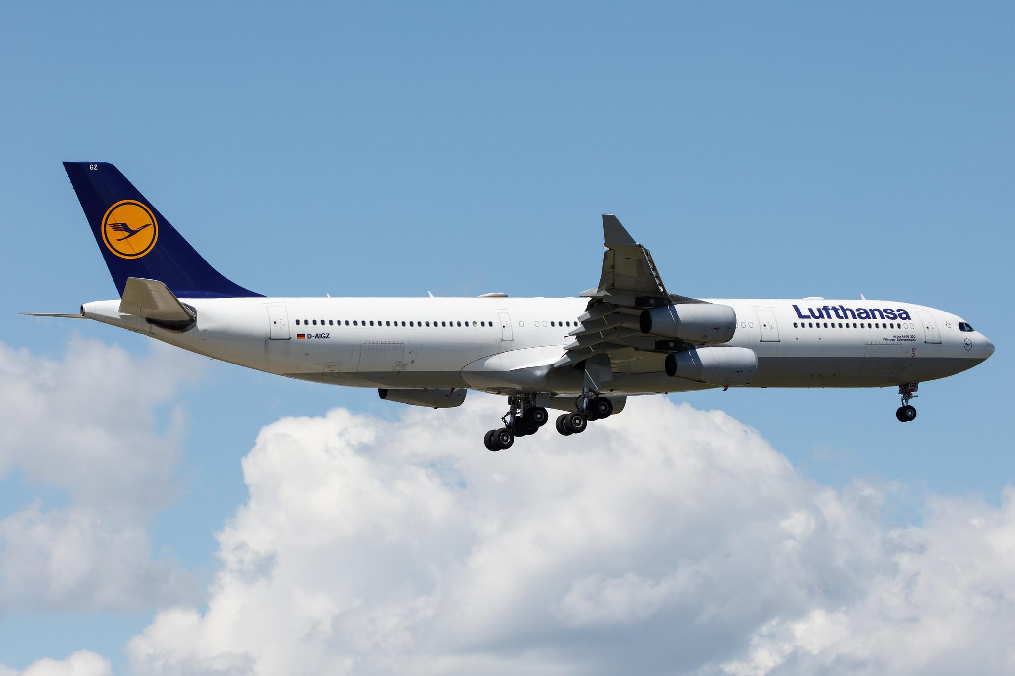 Frankfurt Airport: Lufthansa (LH / DLH) |  Airbus A340-313 A343 | D-AIGZ | MSN 0347