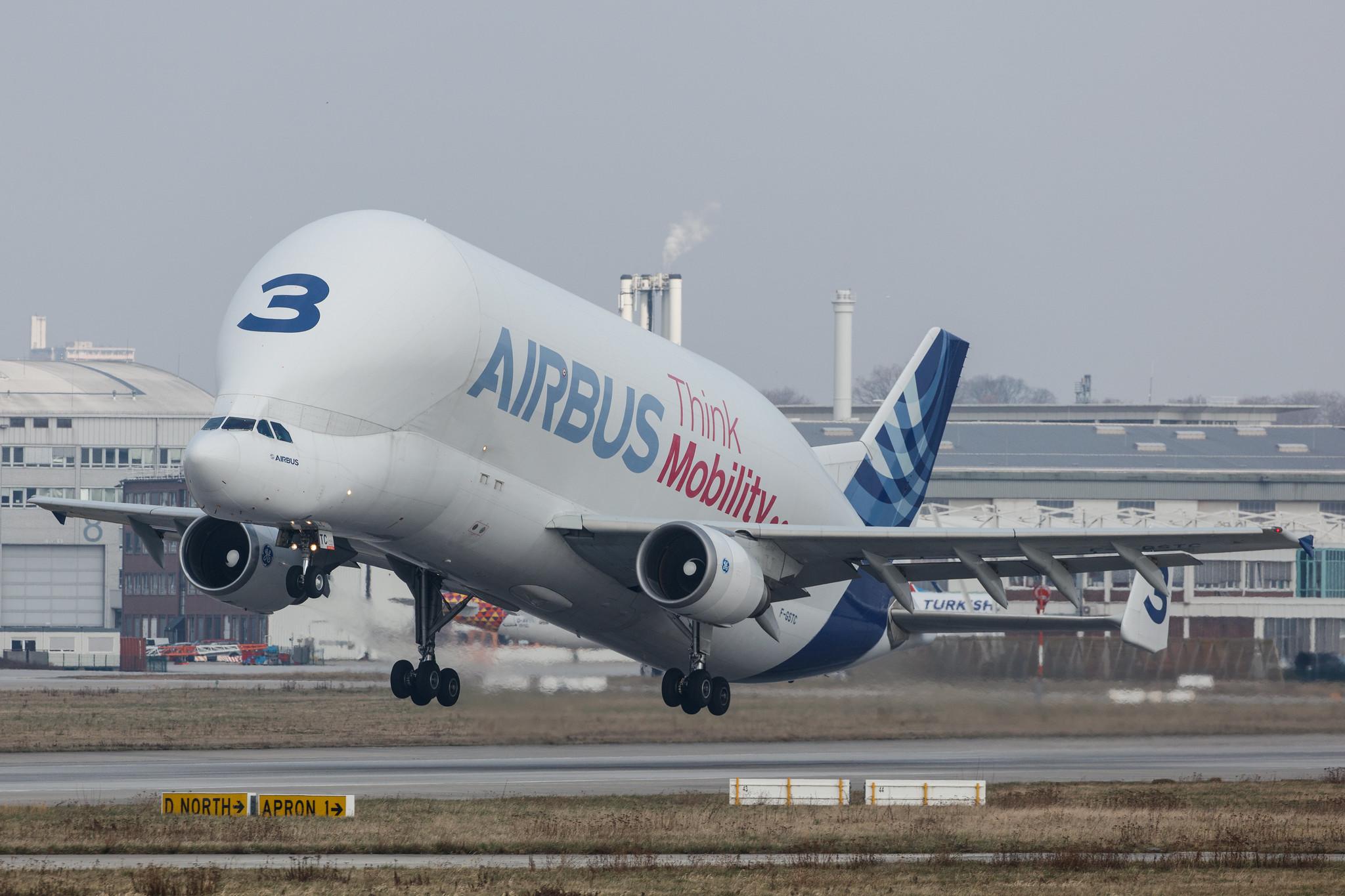 Hamburg Finkenwerder: Airbus Transport International (4Y / BGA) |  Airbus A300-608ST Beluga A3ST | F-GSTC | MSN 765