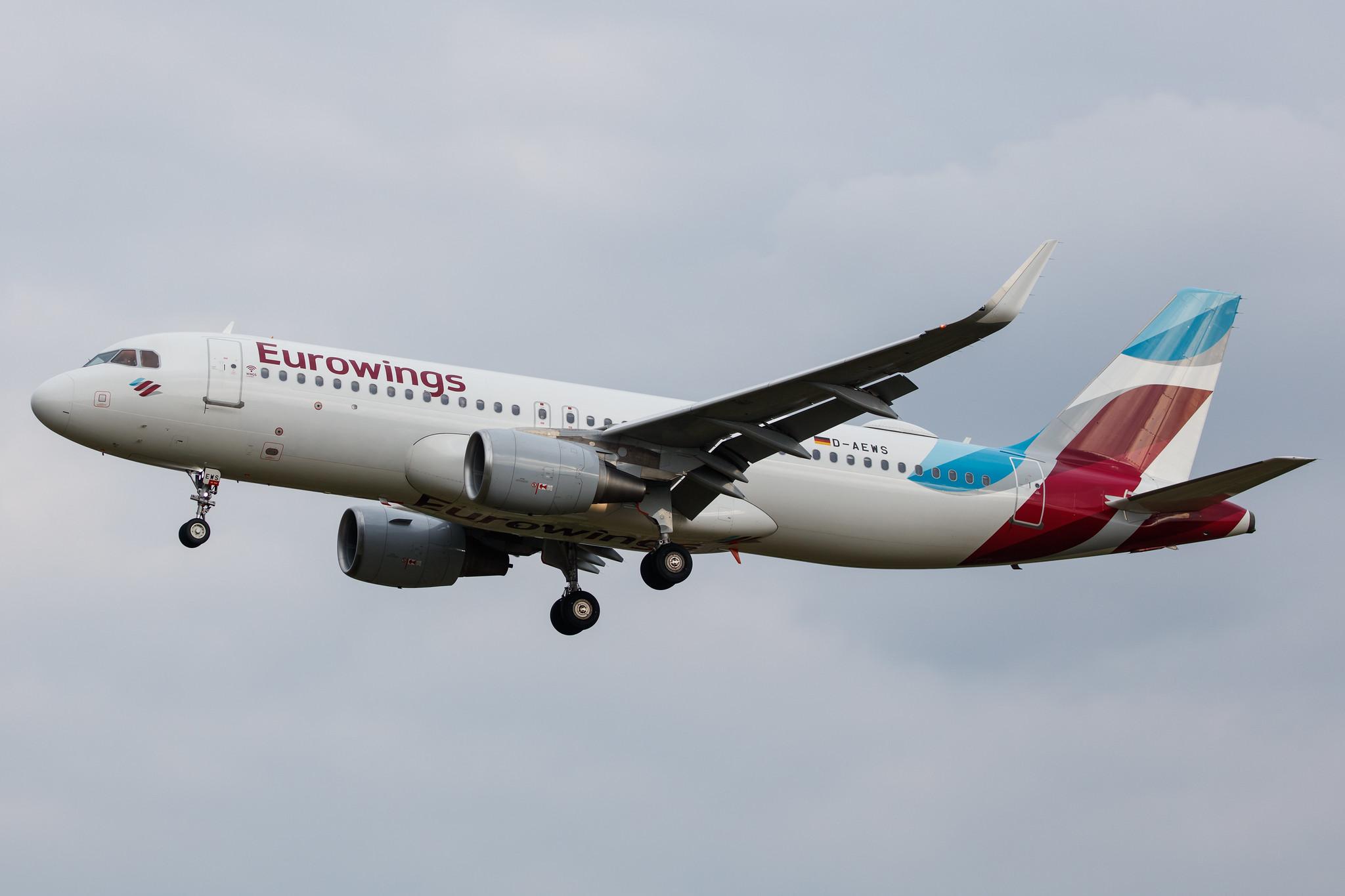 Hamburg Airport: Eurowings (EW / EWG) |  Airbus A320-214 A320 | D-AEWS | MSN 7439