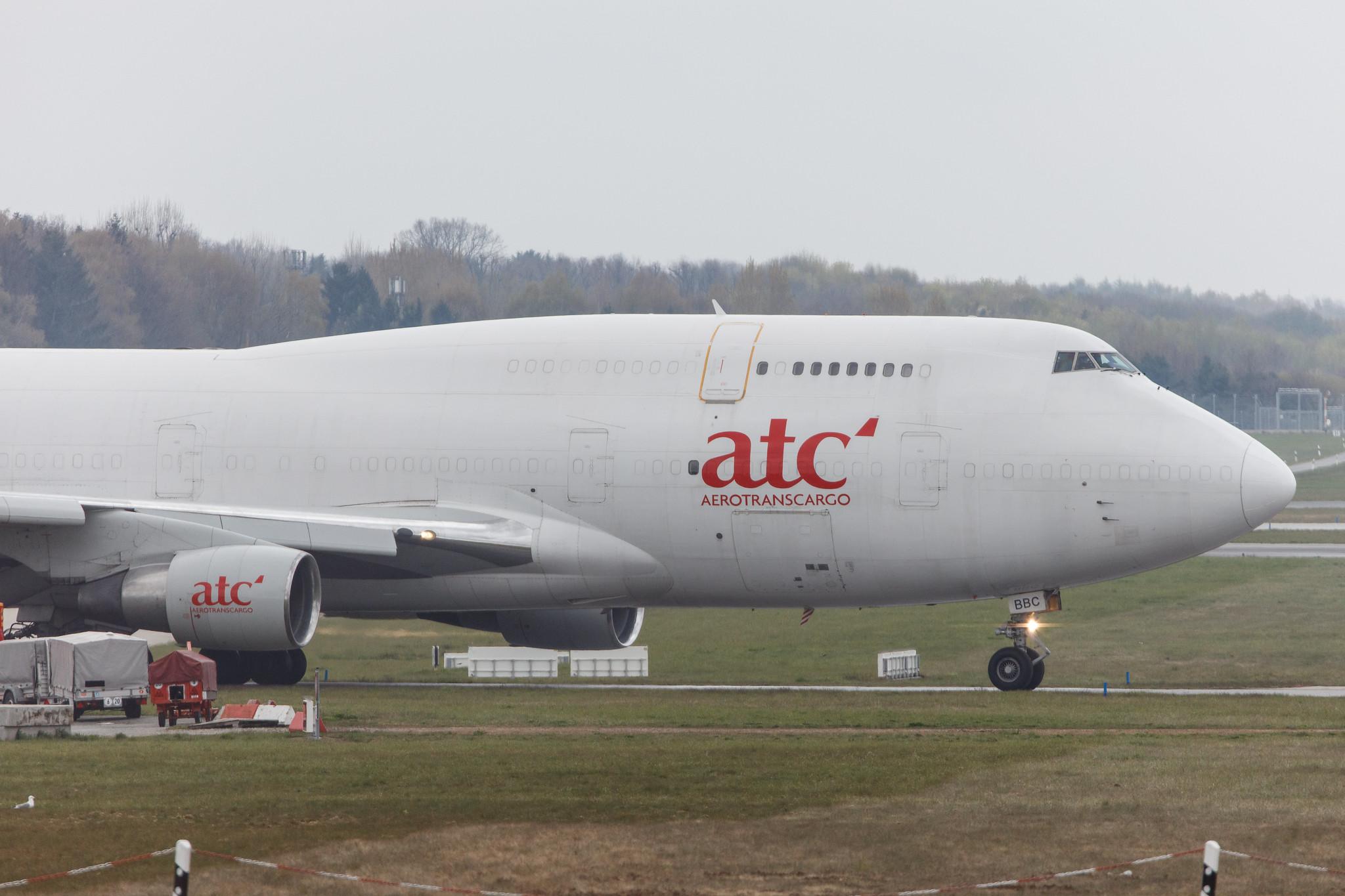 Hamburg Airport: Aerotranscargo (/ ATG) |  Boeing 747-433(BDSF) B744 | ER-BBC | MSN 24998