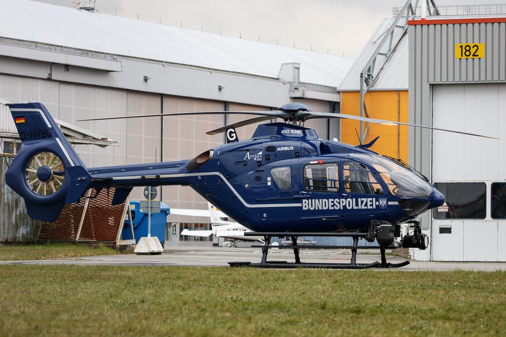 Hamburg Airport: Bundespolizei (Federal Police) |  Airbus Helicopters H135 EC35 | D-HVBG | MSN 0176