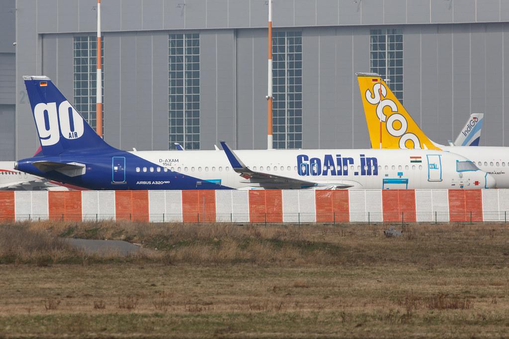 Hamburg Finkenwerder: Go First (G8 / GOW) |  Airbus A320-271N A20N | D-AXAM (VT-WJX) | MSN 9542