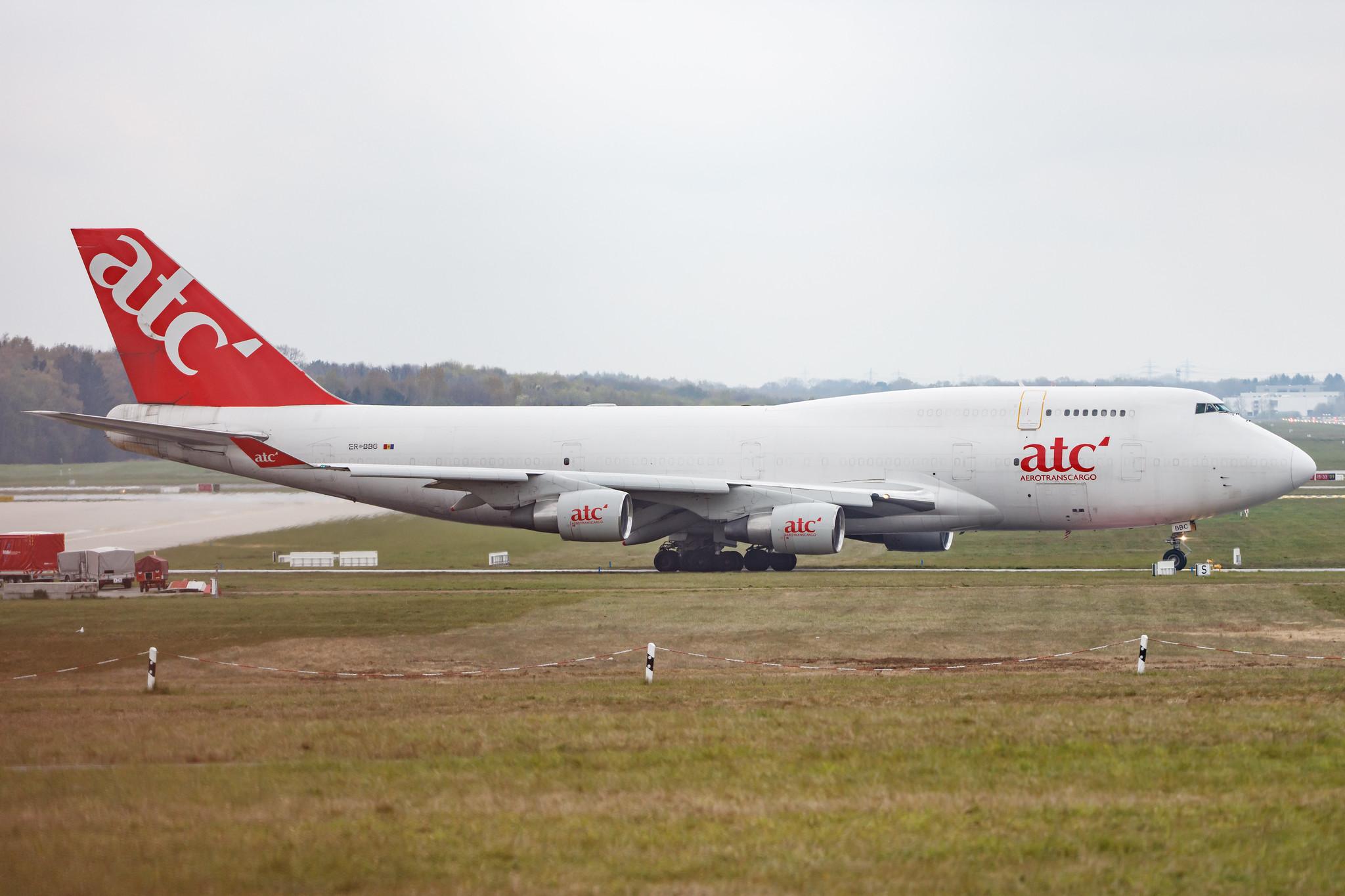 Hamburg Airport: Aerotranscargo (/ ATG) |  Boeing 747-433(BDSF) B744 | ER-BBC | MSN 24998