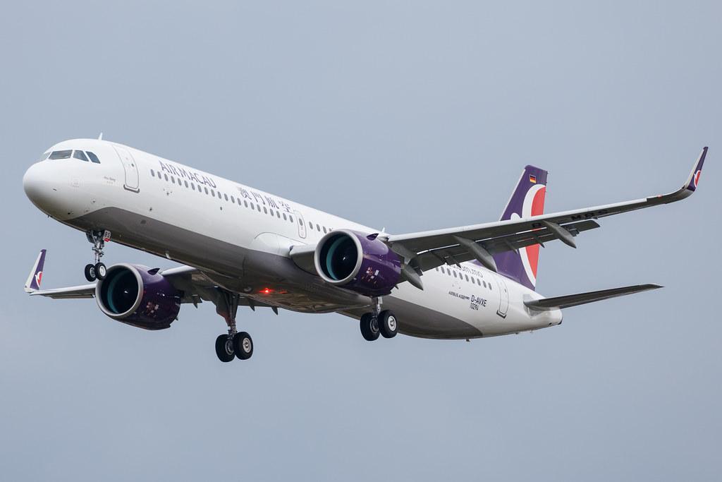 Hamburg Airport: Air Macau (NX / AMU) |  Airbus A321-271NX A21N | D-AVXE (B-MBS) | MSN 10294