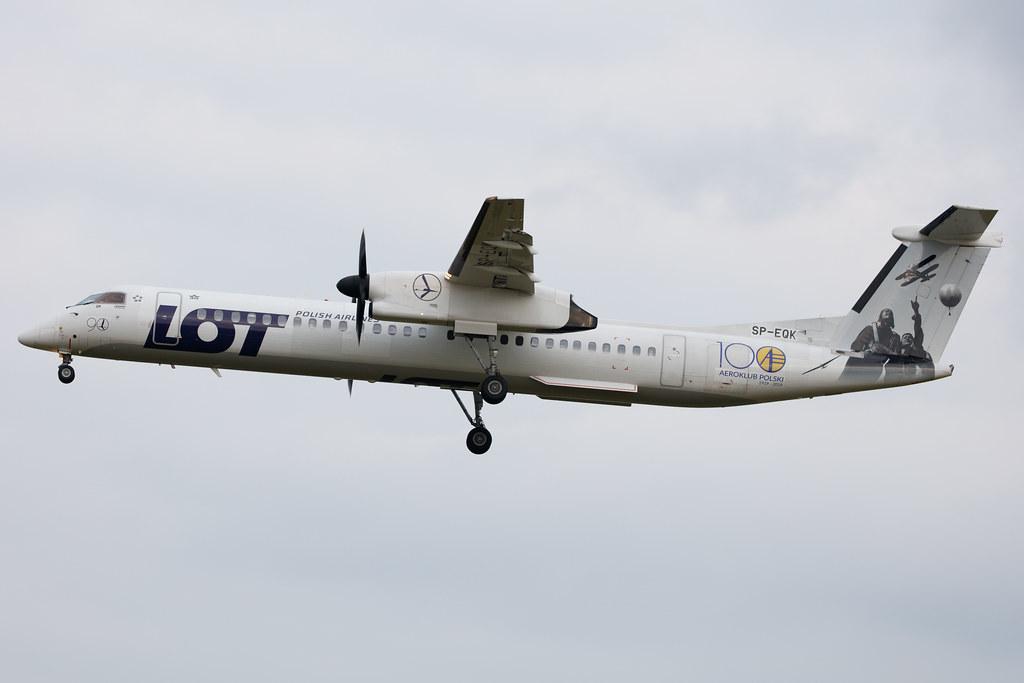 Hamburg Airport: LOT (LO / LOT) |  De Havilland Canada Dash 8-400 DH8D | SP-EQK | MSN 4443
