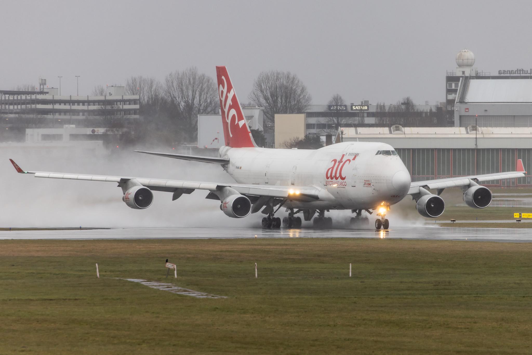 Hamburg Airport: Aerotranscargo (/ ATG) |  Boeing 747-409(BDSF) B744 | ER-BAM | MSN 24312