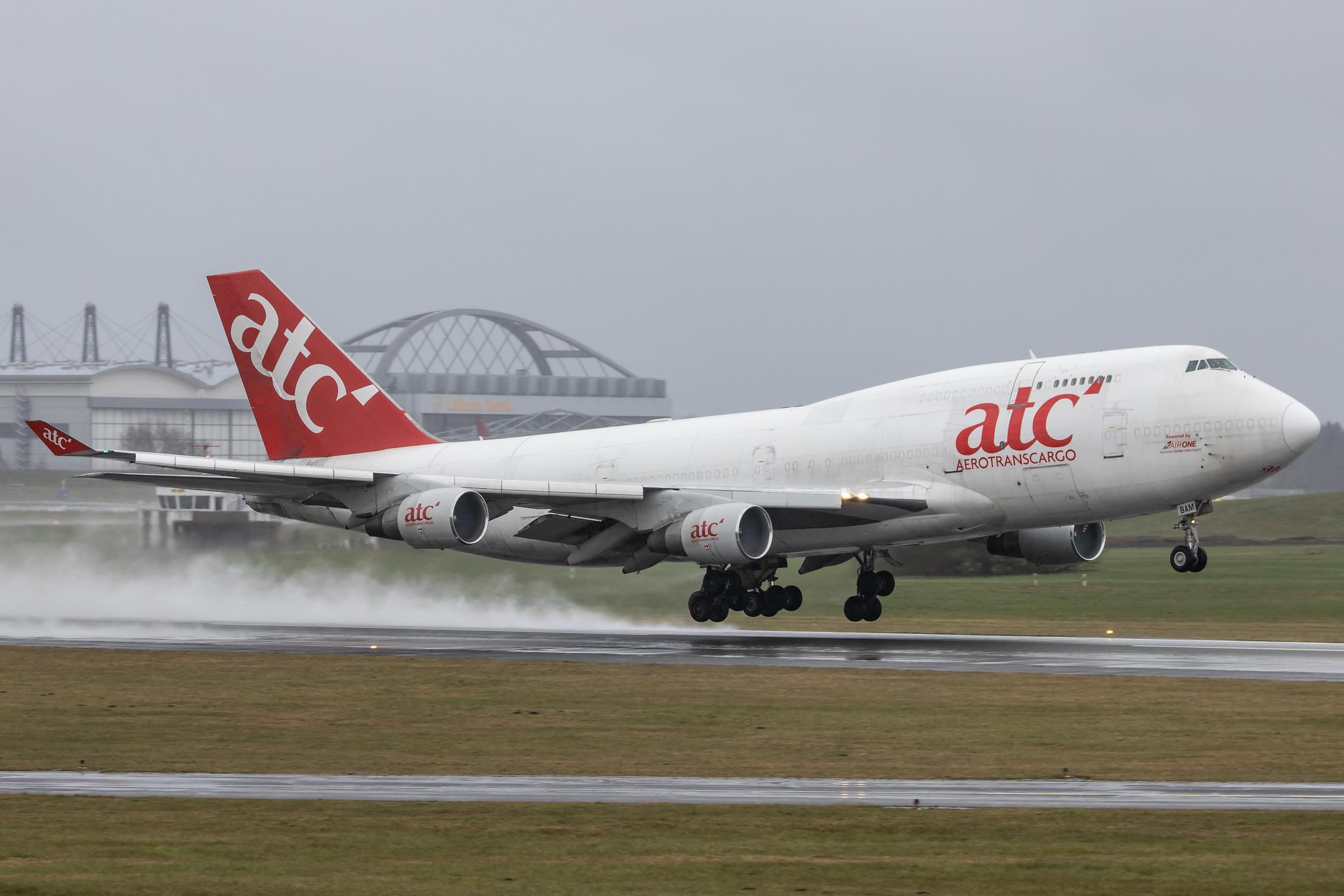 Hamburg Airport: Aerotranscargo (/ ATG) |  Boeing 747-409(BDSF) B744 | ER-BAM | MSN 24312