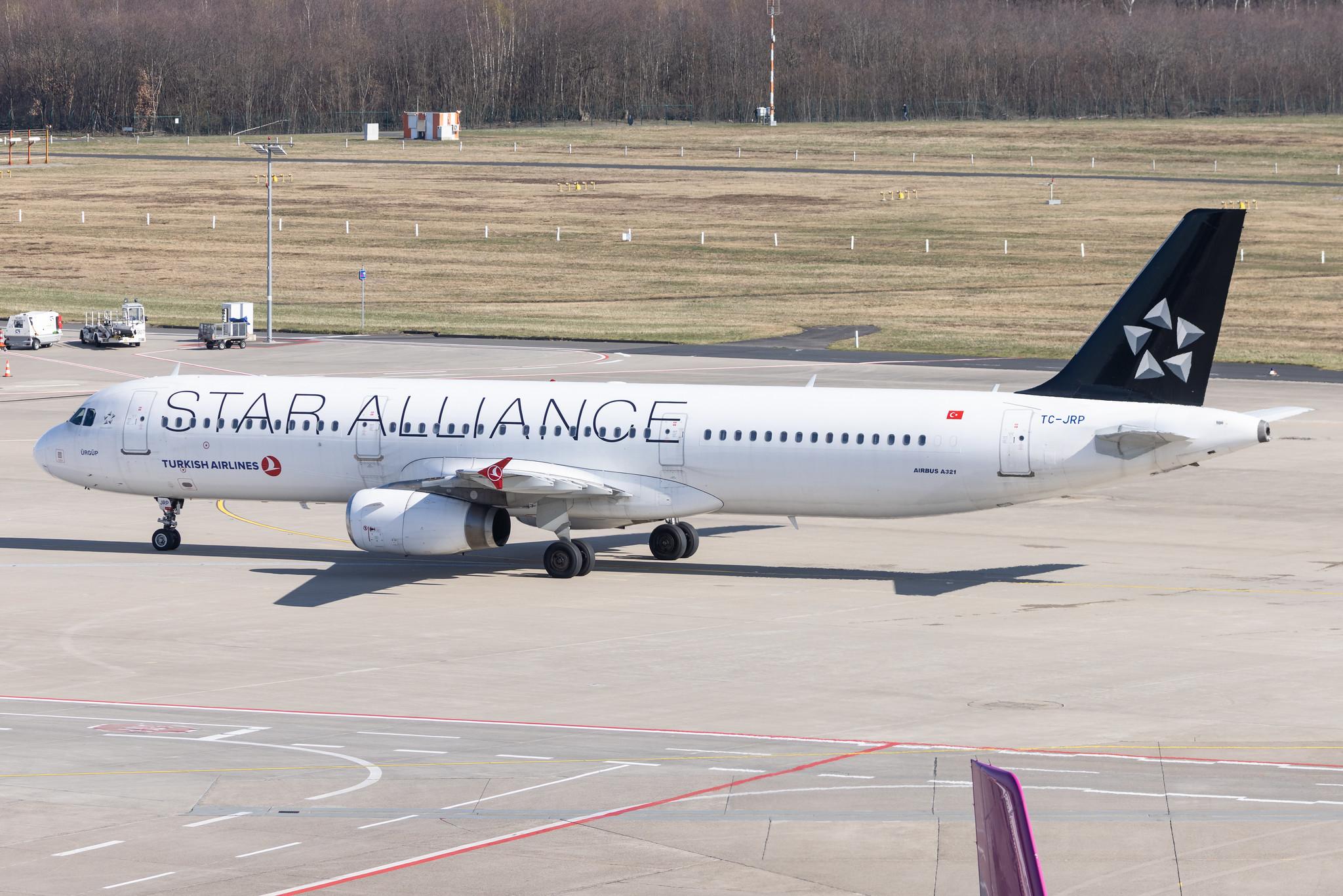 Köln Bonn Airport: Turkish Airlines (TK / THY) |  Livery: Star Alliance Livery |  Airbus A321-231 A321 | TC-JRP | MSN 4698