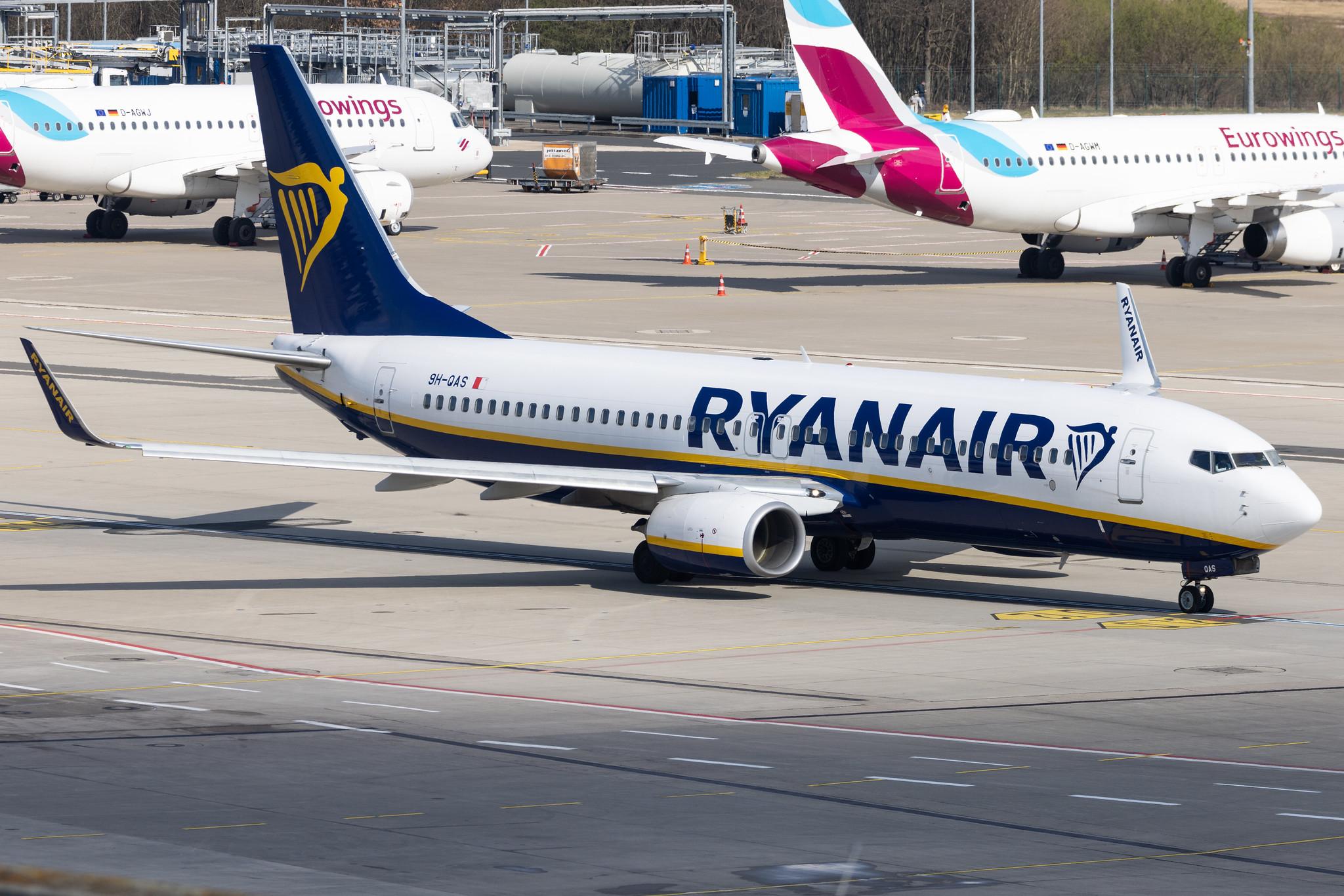 Köln Bonn Airport: Ryanair (FR / RYR) | Operator: Malta Air |  Boeing 737-8AS B738 | 9H-QAS | MSN 44693