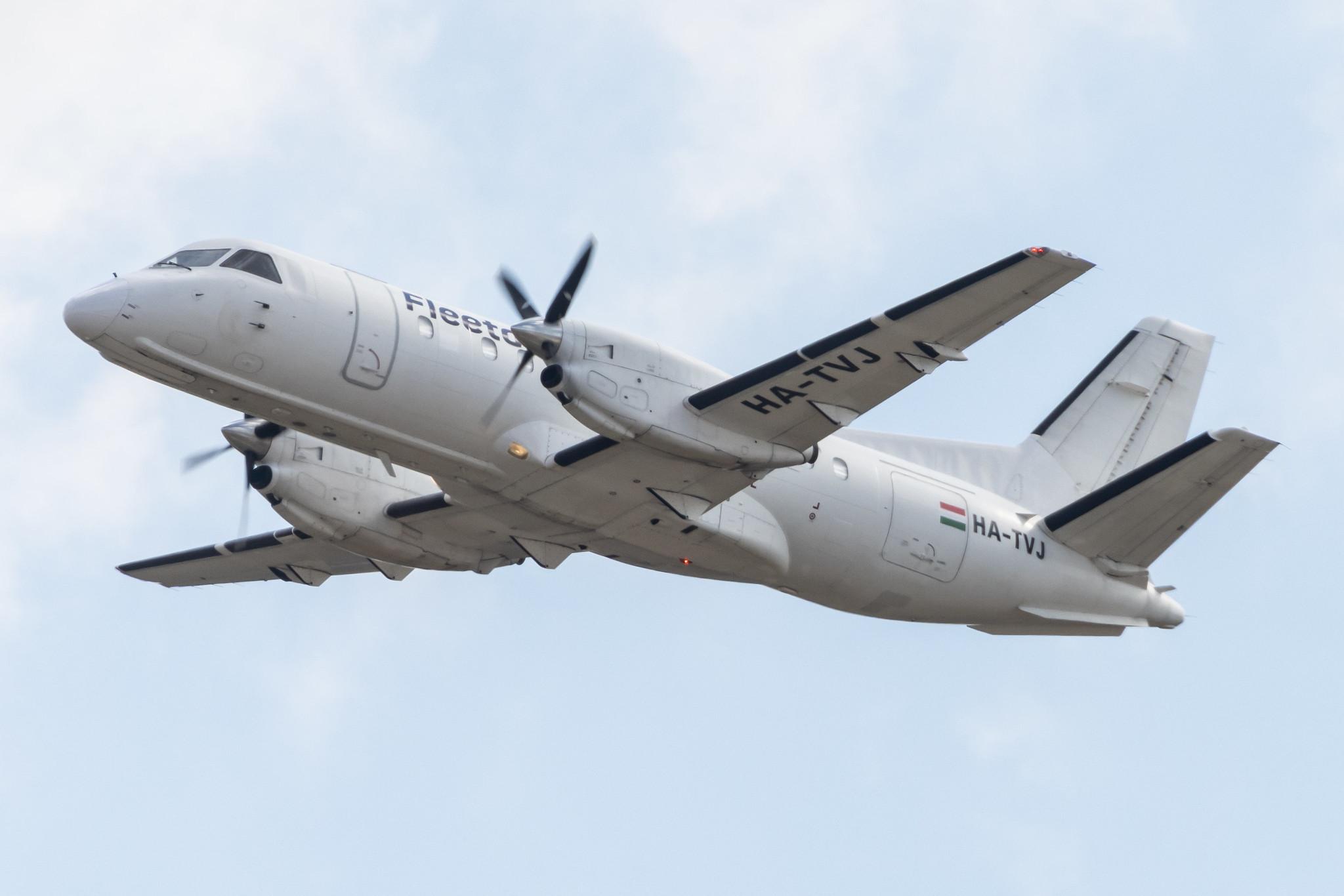 Köln Bonn Airport: Fleet Air International (/ FRF) |  Saab 340A SF34 | HA-TVJ | MSN 340A-066