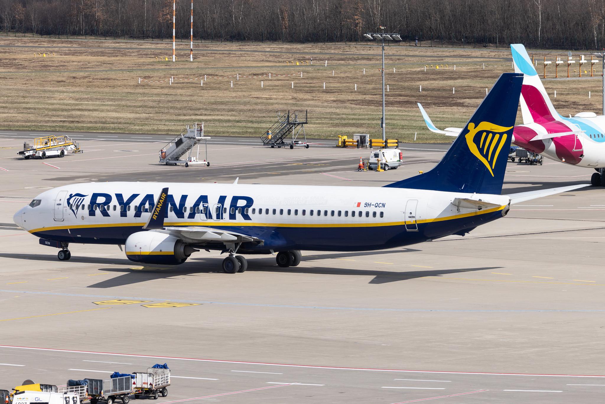 Köln Bonn Airport: Ryanair (FR / RYR) | Operator: Malta Air |  Boeing 737-8AS B738 | 9H-QCN | MSN 44833