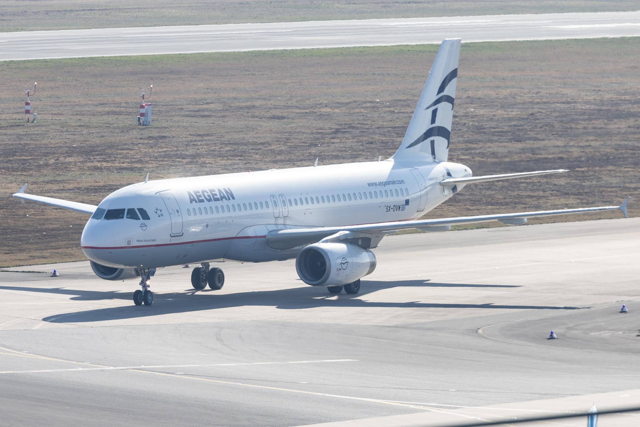 Köln Bonn Airport: Aegean Airlines (A3 / AEE) |  Airbus A320-232 A320 | SX-DVW | MSN 3785