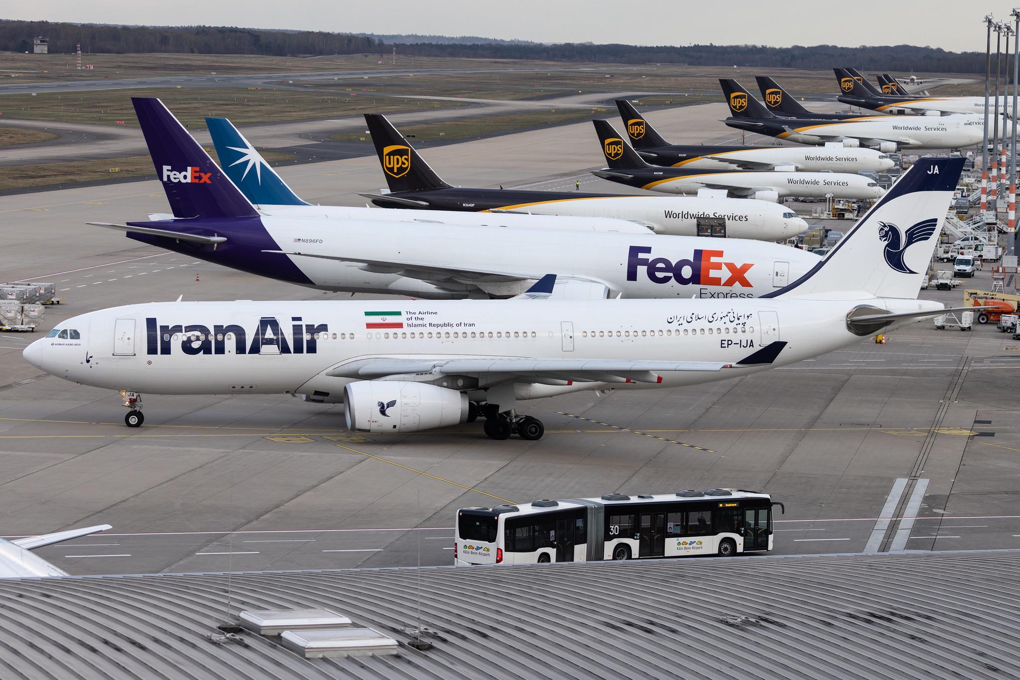 Köln Bonn Airport: Iran Air (IR / IRA) |  Airbus A330-243 A332 | EP-IJA | MSN 1540