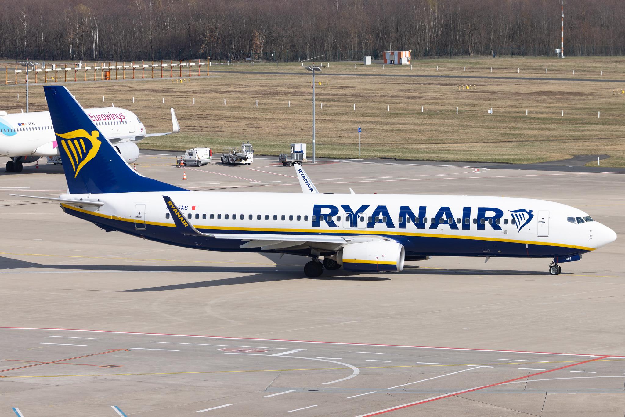 Köln Bonn Airport: Ryanair (FR / RYR) | Operator: Malta Air |  Boeing 737-8AS B738 | 9H-QAS | MSN 44693
