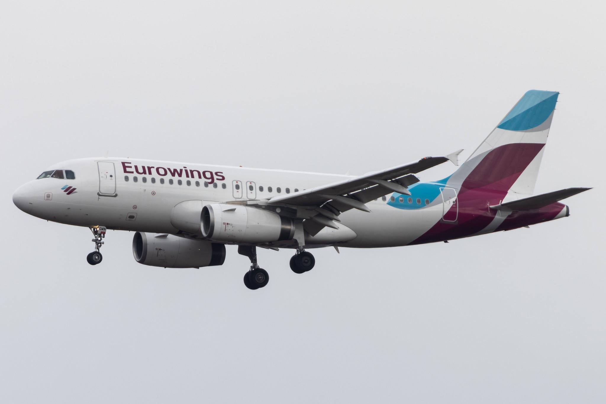 Köln Bonn Airport: Eurowings (EW / EWG) |  Airbus A319-132 A319 | D-AGWN | MSN 3841