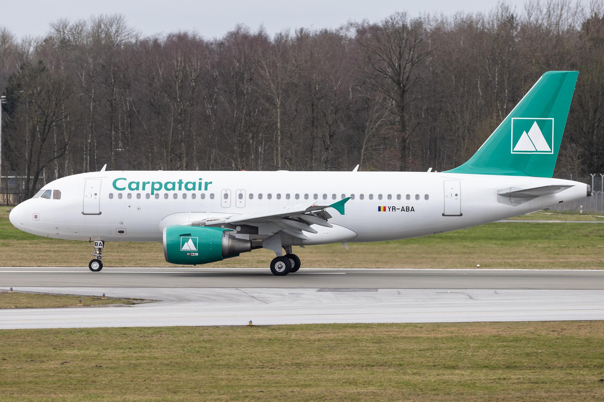 Hamburg Airport: Carpatair (V3 / KRP) |  Airbus A319-111 A319 | YR-ABA | MSN 03041