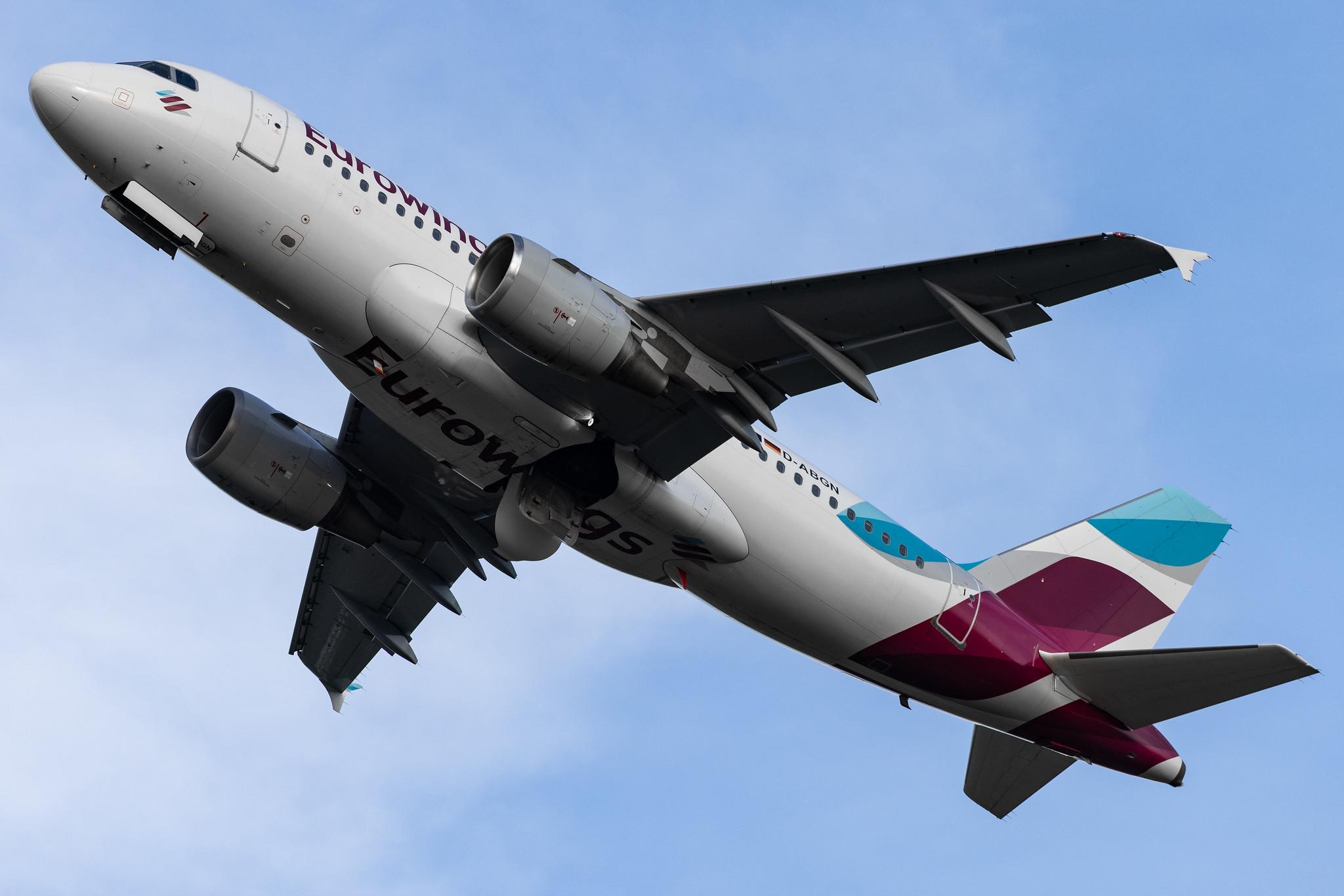 Hamburg Airport: Eurowings (EW / EWG) |  Airbus A319-112 A319 | D-ABGN | MSN 3661