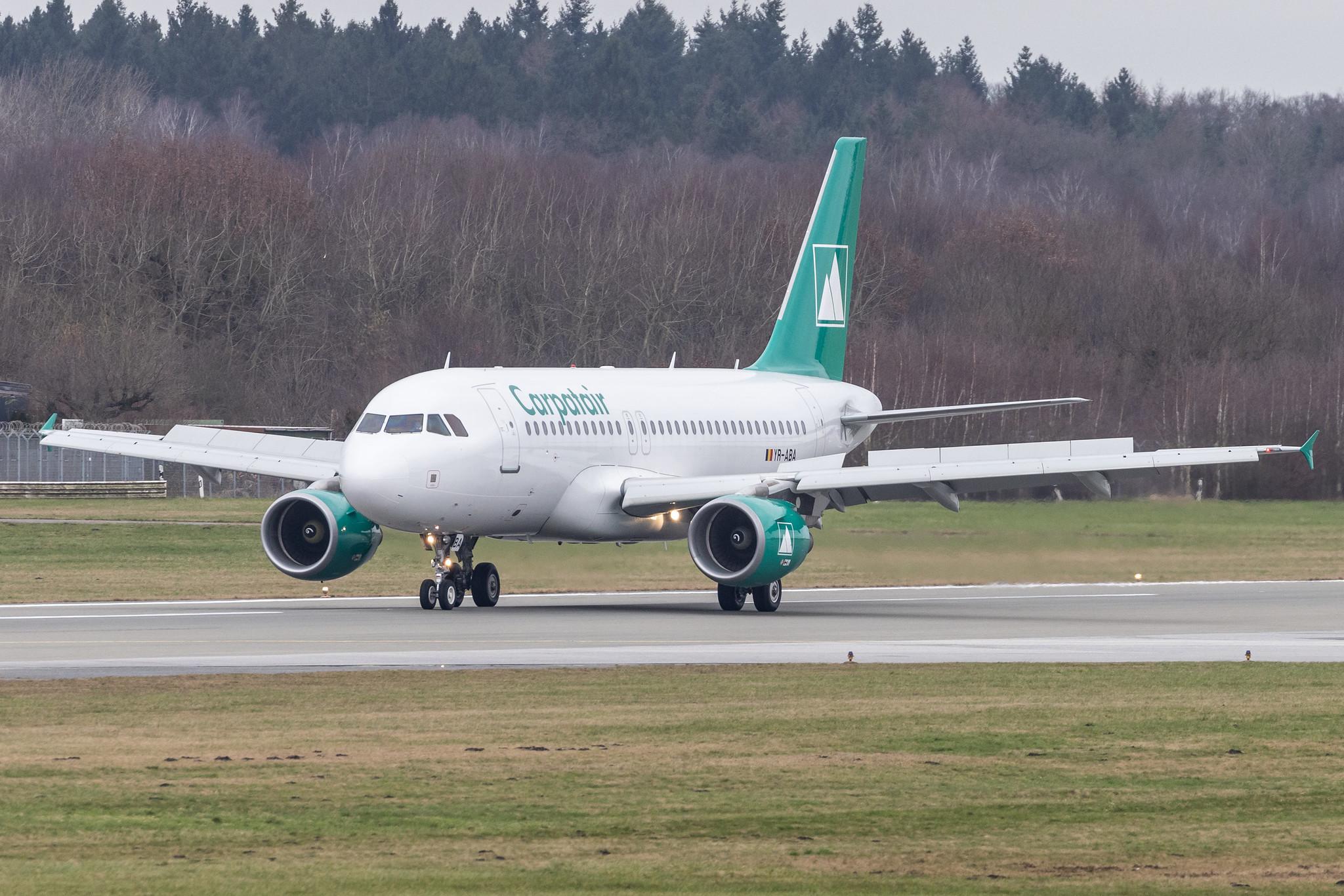 Hamburg Airport: Carpatair (V3 / KRP) |  Airbus A319-111 A319 | YR-ABA | MSN 03041