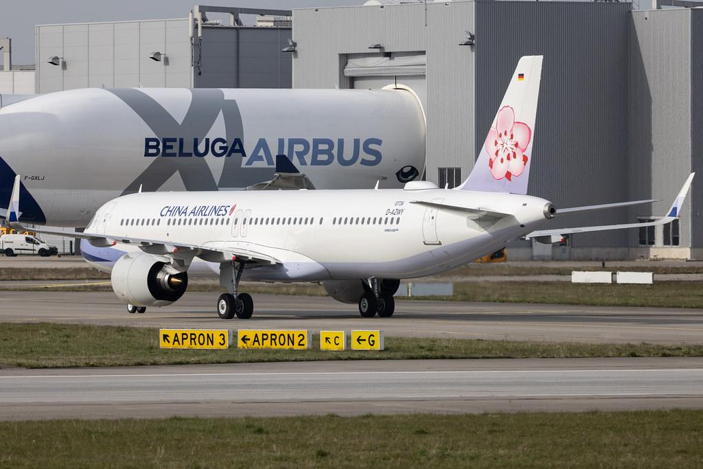 Hamburg Finkenwerder: China Airlines (CI /CAL) |  Airbus A321-271NX A21N | D-AZWY | MSN 10736