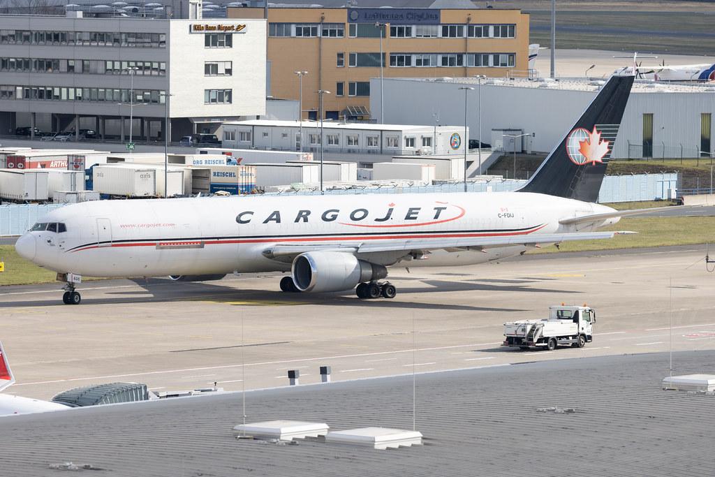 Köln Bonn Airport: Cargojet Airways (W8 / CJT) |  Boeing 767-39H(ER)(BDSF) B763 | C-FDIJ | MSN 26257