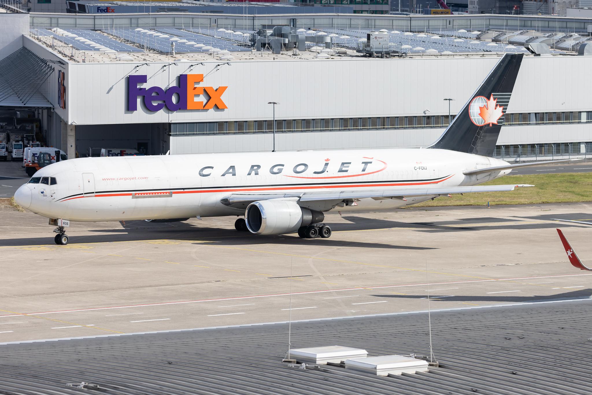 Köln Bonn Airport: Cargojet Airways (W8 / CJT) |  Boeing 767-39H(ER)(BDSF) B763 | C-FDIJ | MSN 26257