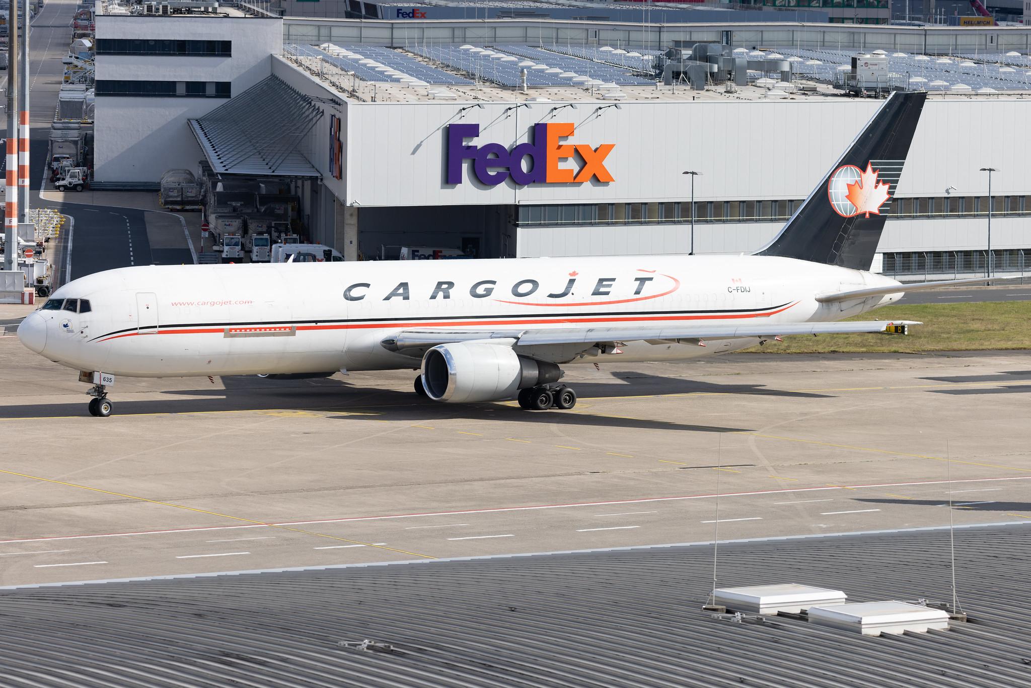 Köln Bonn Airport: Cargojet Airways (W8 / CJT) |  Boeing 767-39H(ER)(BDSF) B763 | C-FDIJ | MSN 26257