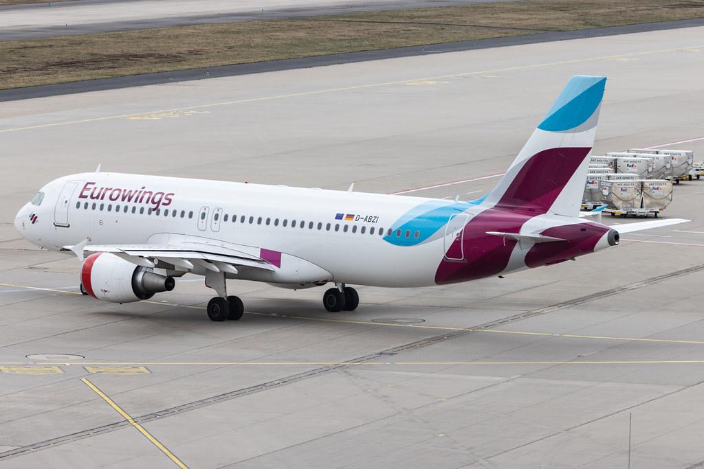 Köln Bonn Airport: Eurowings (EW / EWG) |  Airbus A320-216 A320 | D-ABZI | MSN 3328
