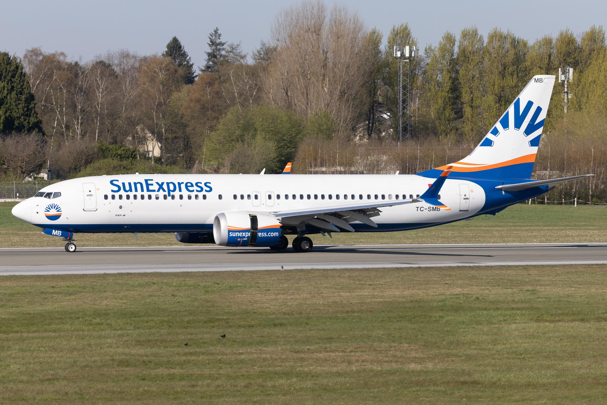 Hamburg Airport: SunExpress (XQ / SXS) |  Boeing 737 MAX 8 B38M | TC-SMB | MSN 63604