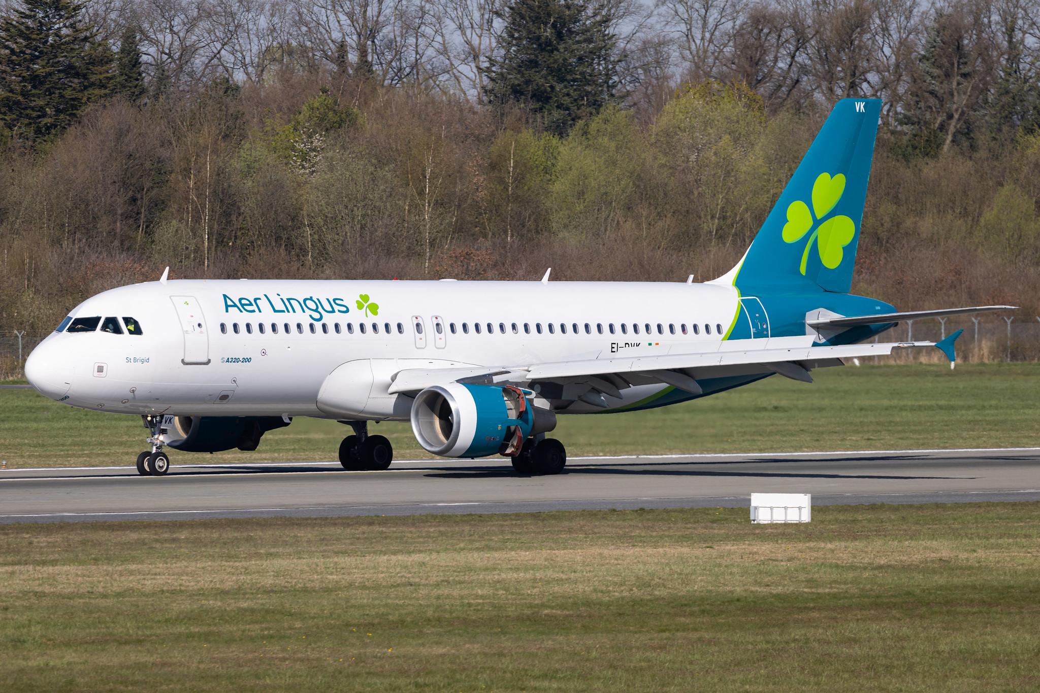 Hamburg Airport: Aer Lingus (EI / EIN) |  Airbus A320-214 A320 | EI-DVK | MSN 4572