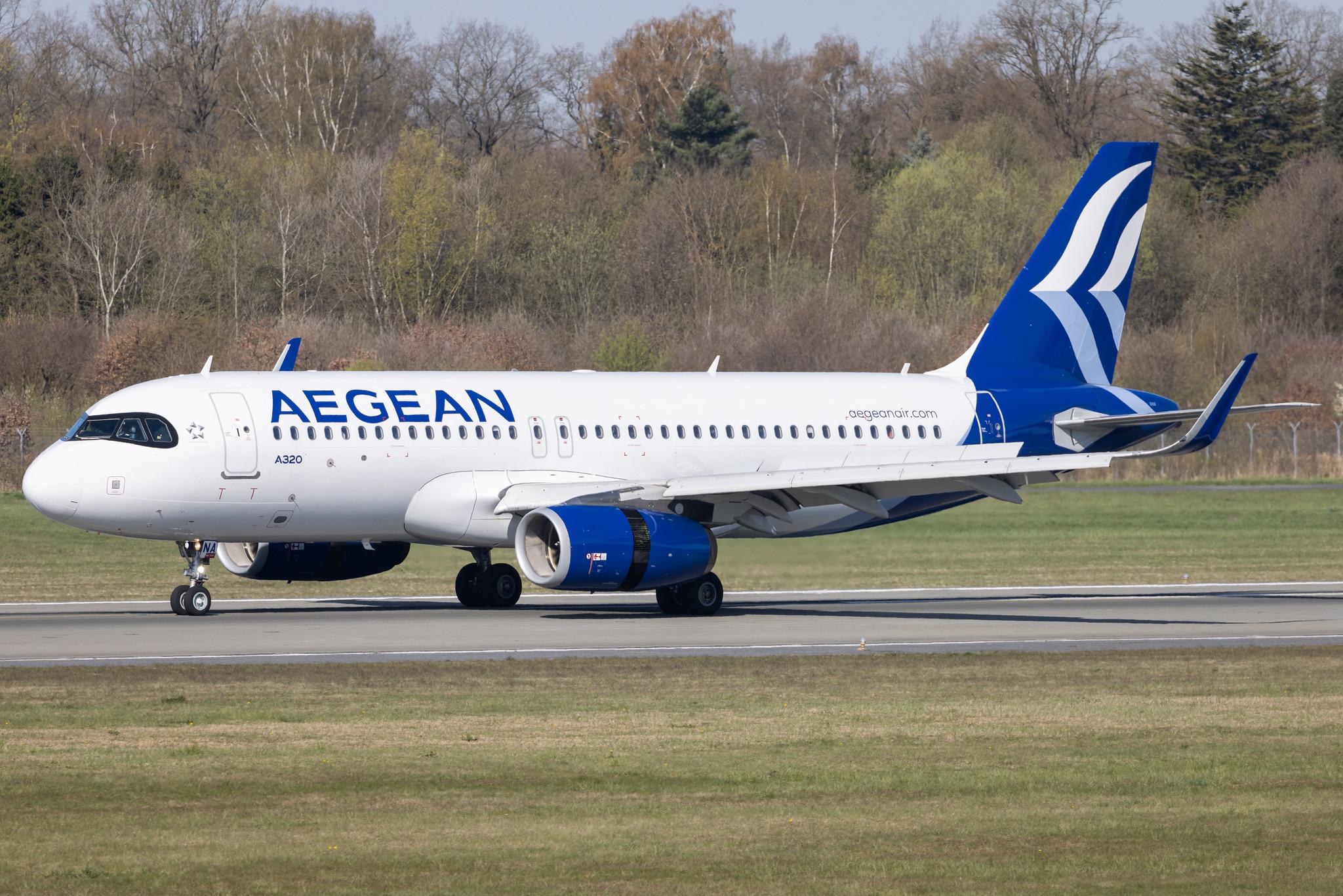 Hamburg Airport: Aegean Airlines (A3 / AEE) |  Airbus A320-232 A320 | SX-DNA | MSN 6655