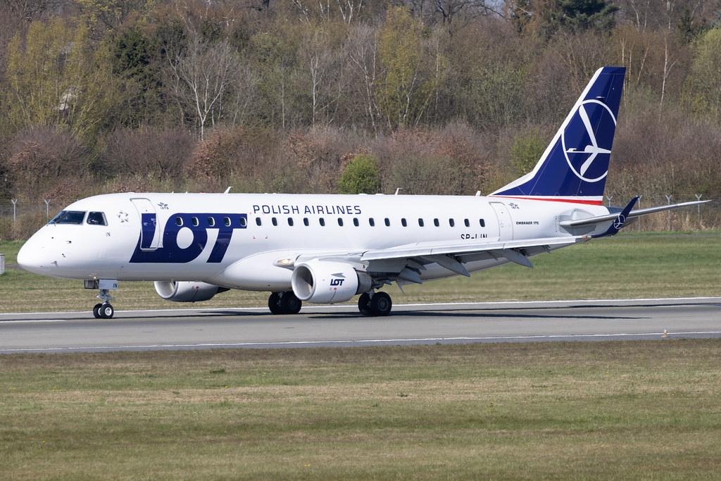 Hamburg Airport: LOT (LO / LOT) |  Embraer E175LR E75S | SP-LIN | MSN 17000313