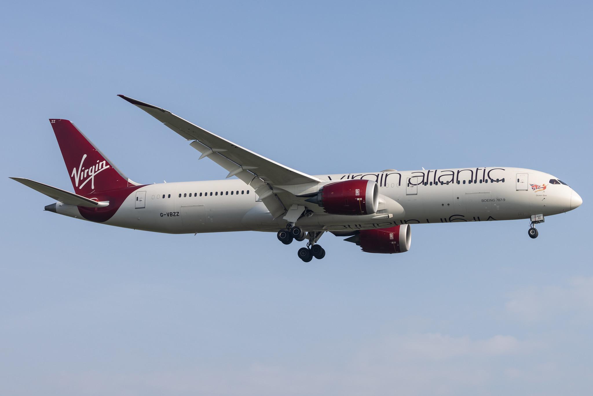London Heathrow: Virgin Atlantic (VS / VIR) |  Boeing 787-9 Dreamliner B789 | G-VBZZ | MSN 37976